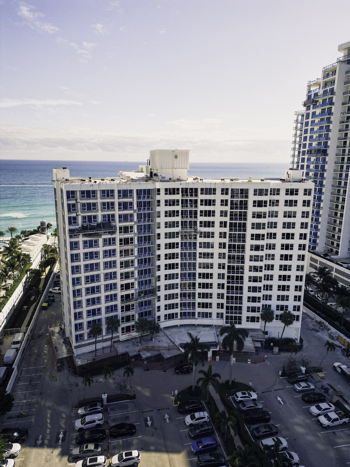 The Alexander Towers oceanfront condominium in Hollywood, Florida